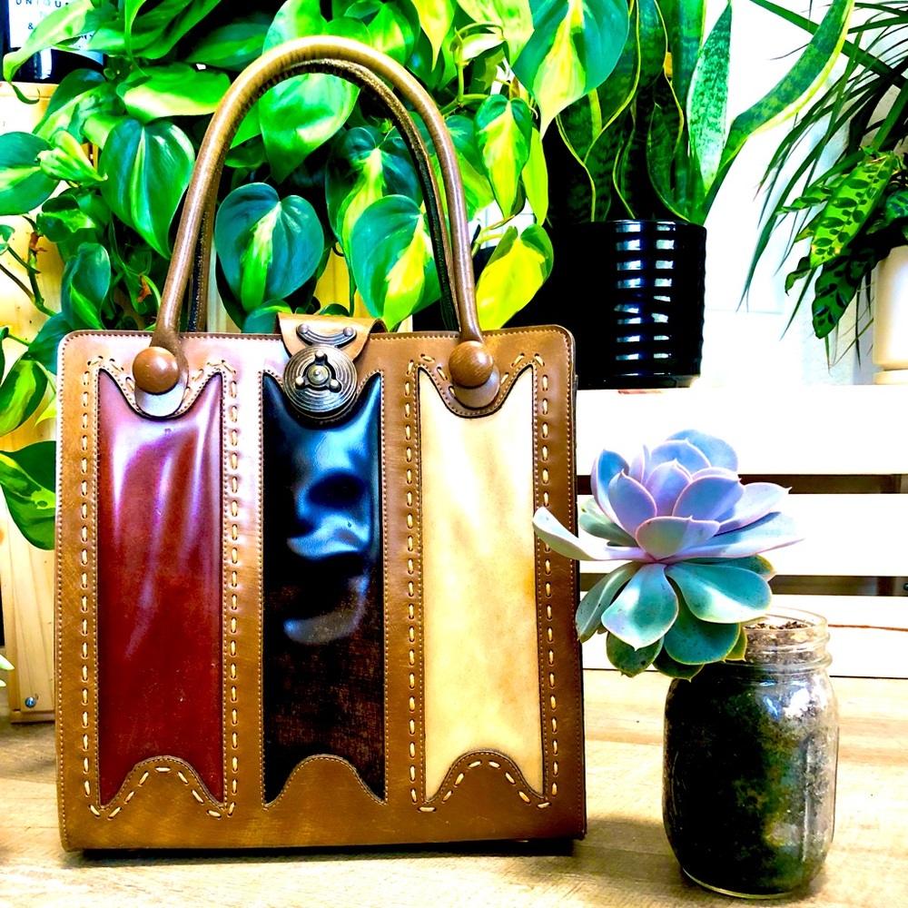 Mahler California Leather box purse.